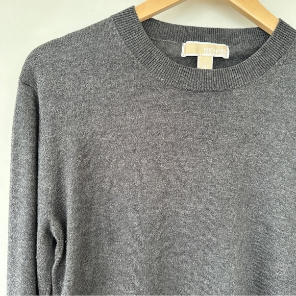 Michael Kors sweater  with long sleeves and crew neckline, cotton blend - Picture 4 of 9